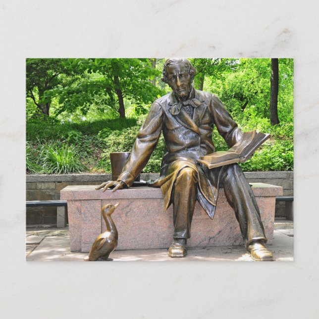 Hans Christlich Andersen im Zentralpark Postkarte (Vorderseite)