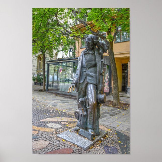 Hans Christlich Andersen Statue, Bratislava, Slowa Poster (Vorne)
