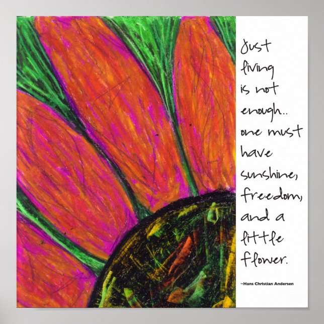 Hans Christlich Anderson Quote Poster (Vorne)