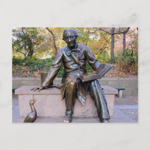 Hans Christlich Anderson Statue Post Card Postkarte
