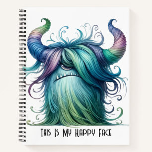 Hans - Ein mit Augen Monster Spiral Foto Notebook Notizbuch