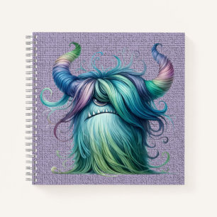 Hans - Ein mit Augen Monster Spiral Notebook Notizbuch