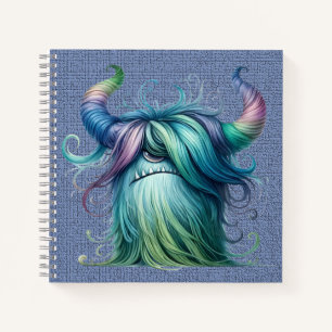 Hans - Ein mit Augen Monster Spiral Notebook Notizbuch