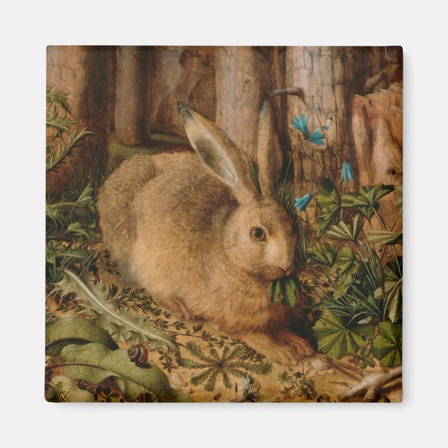 Hans Hoffmann ein Hase im Wald Magnet (Vorne)