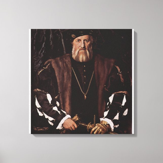 HAN's HOLBEIN : Charles de Solier Lord of Morette Leinwanddruck (Vorderseite)