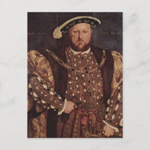 Hans Holbein das jüngere Portrait von Henry VIII Postkarte