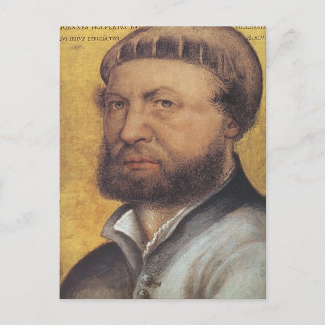 Hans Holbein das Jüngere-Selbst-Portrait Postkarte (Vorderseite)
