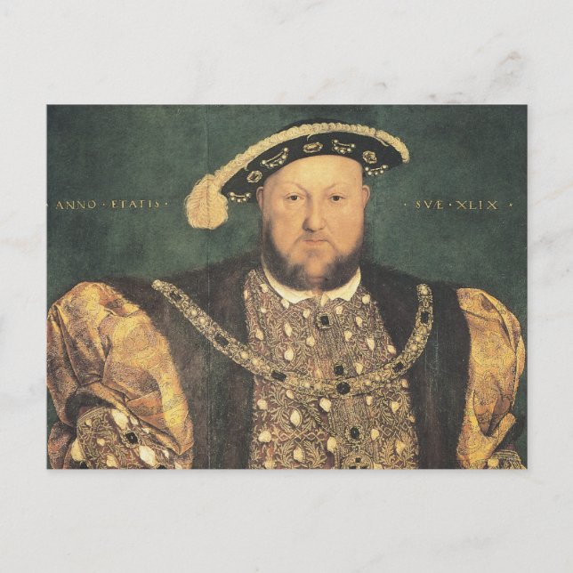 Hans Holbein der jüngere Heinrich VIII Postkarte (Vorderseite)