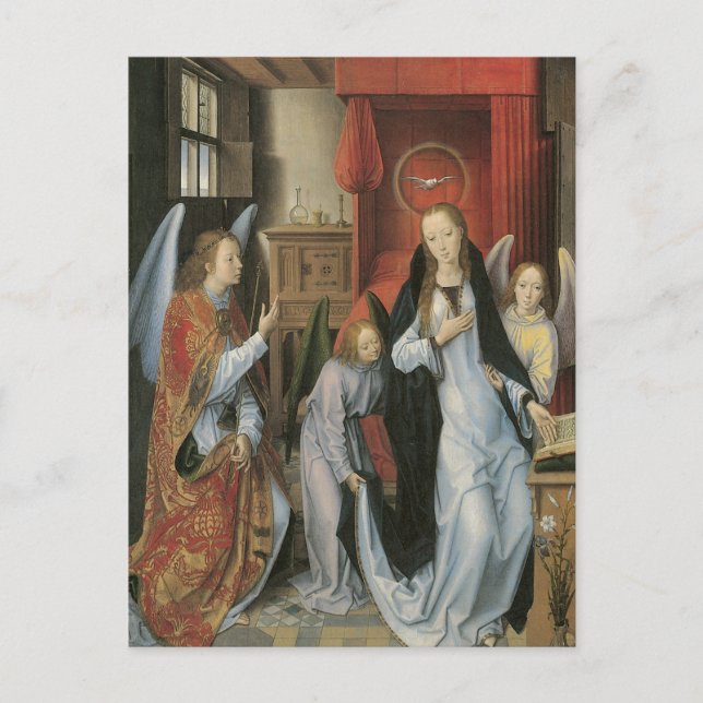Hans Memlings Ankündigung Postkarte (Vorderseite)