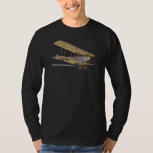 Hansa Brandenburg di German Ww1 Fighter Biplane Di T-Shirt