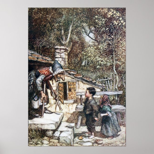Hansel & Grethel treffen auf Hexe Poster (Vorne)