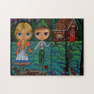 Hansel und Gretel Beängstigend Woods Gingerbread H Puzzle