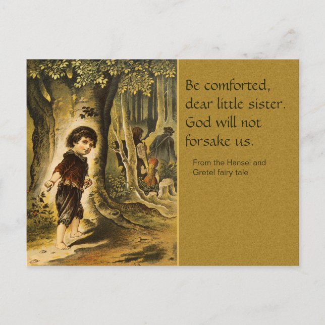 Hansel und Gretel CC0207 Fairy Tale Postcard Postkarte (Vorderseite)