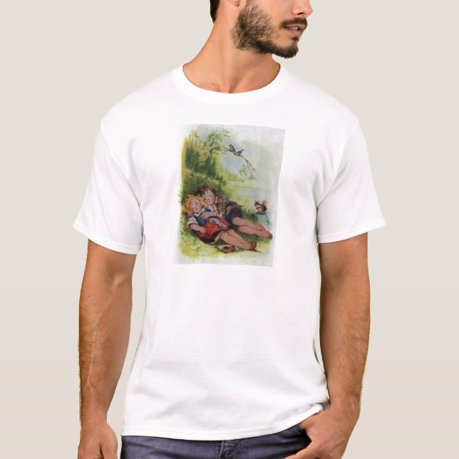 Hansel und Gretel, die im Holz schlafen T-Shirt (Vorderseite)