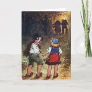 Hansel und Gretel gehen in den Wald Karte