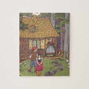 Hänsel und Gretel, Märchen von Hauman in altertüml Puzzle