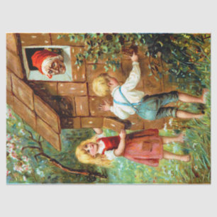 Hänsel und Gretel Vintag Fairy Tale Dekoupage Seidenpapier