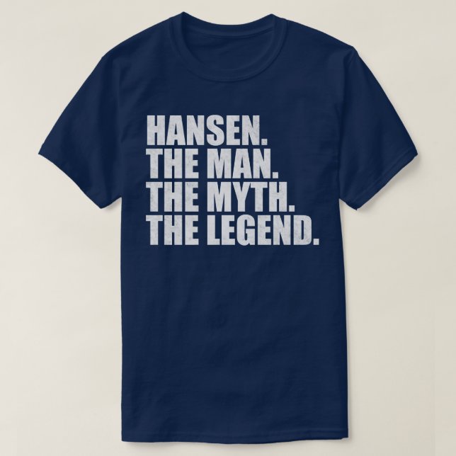 Hansen Familienname Hansen Nachname Hansen S T-Shirt (Design vorne)