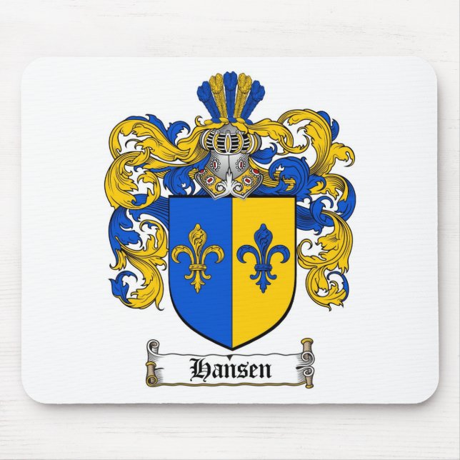 HANSEN FAMILIENWAPPEN - HANSEN WAPPEN MOUSEPAD (Vorne)