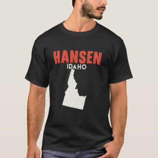 Hansen Idaho USA Staat Amerika Reisen Idahoan T-Shirt