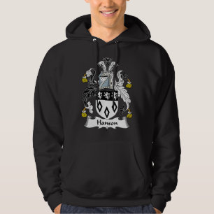Hanson Coat of Arms Familienwappen Hoodie