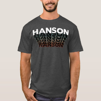 Hanson Funny Retro Vintage Sunset Hanson 80s 90s b T-Shirt