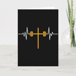 Hantel Kreuz Hantel Jesus Lustig Christlich Worko Karte