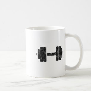 Hantel-Minimalismus - Gewichtheben und Bodybuildin Kaffeetasse