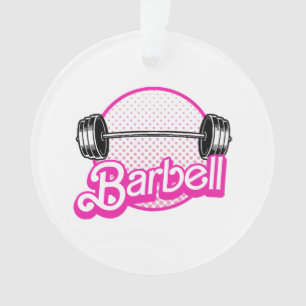 Hantel - rosa ornament