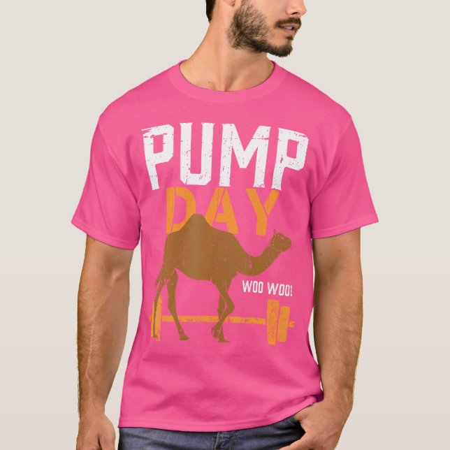 Hanteltrainingstag Gewichtheber T-Shirt (Vorderseite)