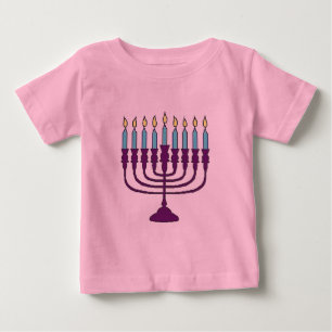Hanukah Menorah Baby T-shirt