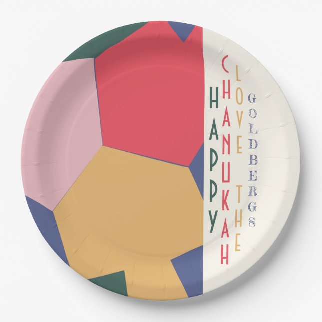 Hanukka Dreidel Time Pappteller (Vorderseite)