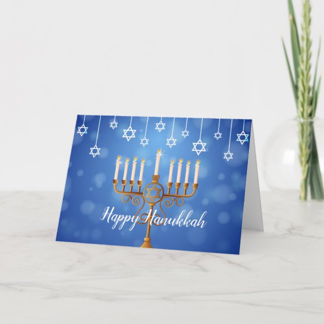 Hanukka Grußkarte Feiertagskarte (Vorderseite)
