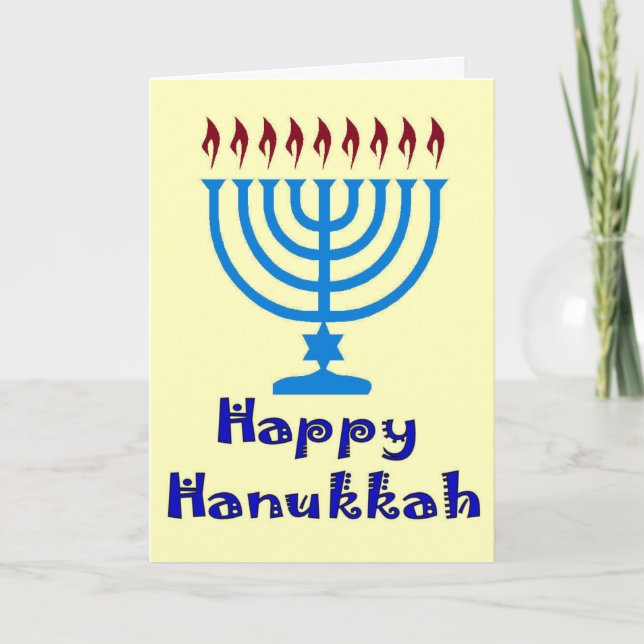 Hanukka-Karte Feiertagskarte (Vorderseite)