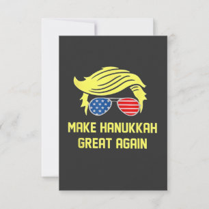 Hanukka wieder groß machen Trump jüdisch Dankeskarte