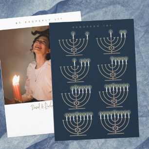 Hanukkah 101 Foto Hanukkah-Karte Feiertagskarte