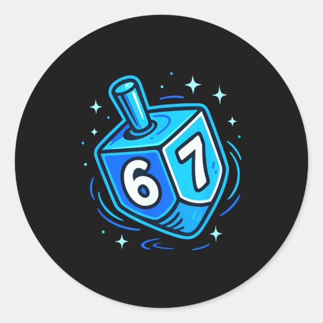 Hanukkah 67 Meme Chanukah Jewish Men Women Kids  Runder Aufkleber (Vorderseite)