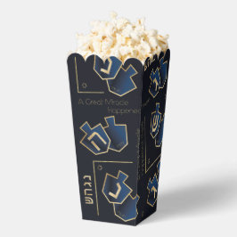 Hanukkah A Great Miracle Dark Blue Geschenkschachtel