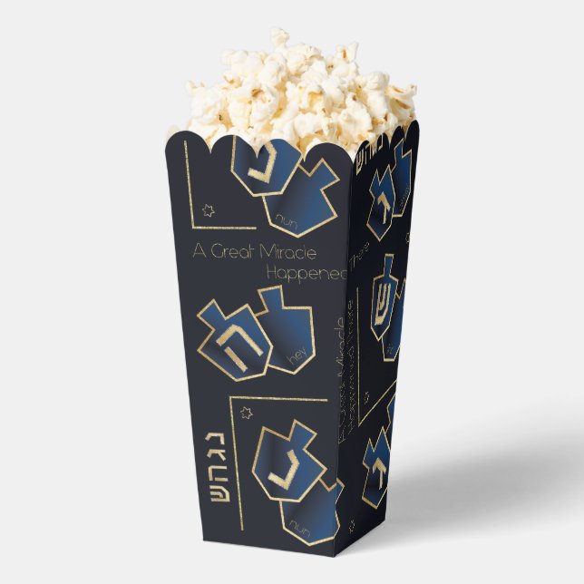 Hanukkah A Great Miracle Dark Blue Geschenkschachtel (Geplatzt)