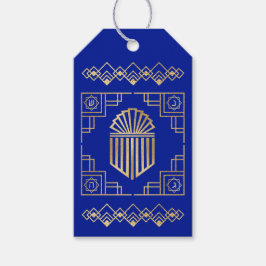 Hanukkah Art Deco Dreidel Design Geschenkanhänger