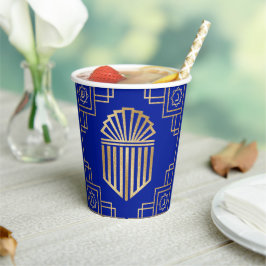 Hanukkah Art Deco Pappbecher