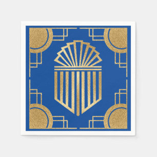 Hanukkah Art Deco Serviette
