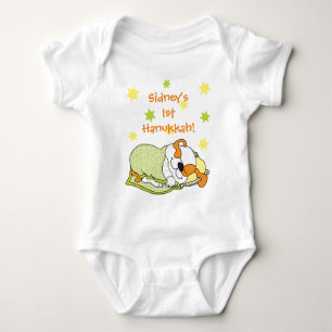 Hanukkah Baby Body Anzug/Hund/Green Orange Strampler