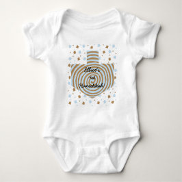 Hanukkah Baby Jersey Bodysuit Personalisiert. Baby Strampler