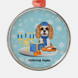 Hanukkah Blenheim Cavalier King Charles Spaniel Wr Ornament Aus Metall