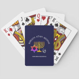 Hanukkah Blessings | BARUCH ATAH ADONAI | Chanukah Spielkarten