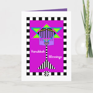 Hanukkah Blessings Grußkarte Karte