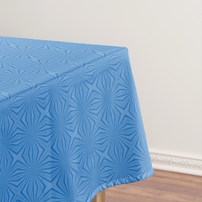 Hanukkah Blue Squiggly Squares Tischdecke (Beispiel)