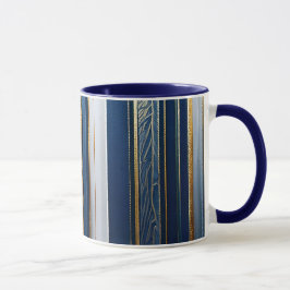 Hanukkah Blues Stripes Blue White Tasse
