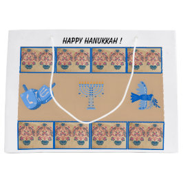 Hanukkah Blume Geschenktasche Große Geschenktüte
